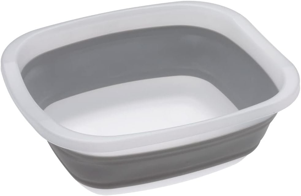 Collapsible Tub - Space-Saving, Foldable Utility Tub for Washing, Soaking, and Storage in Kitchen or Outdoors